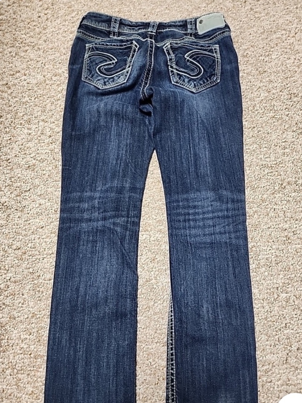 Silver Jeans Dark Indigo Straight Leg Women's Jeans